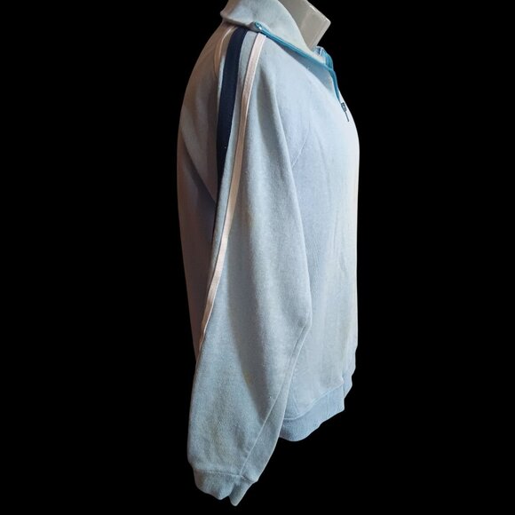 Vintage Men's Large Track Jacket 1970's Sears Kings Road  Full-Zip Striped Trash - Picture 6 of 9